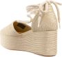 TOMMY HILFIGER Espadrilles Dames Closed Toe Flatform Maat: 39 Materiaal: Textiel Kleur: Goud - Thumbnail 4