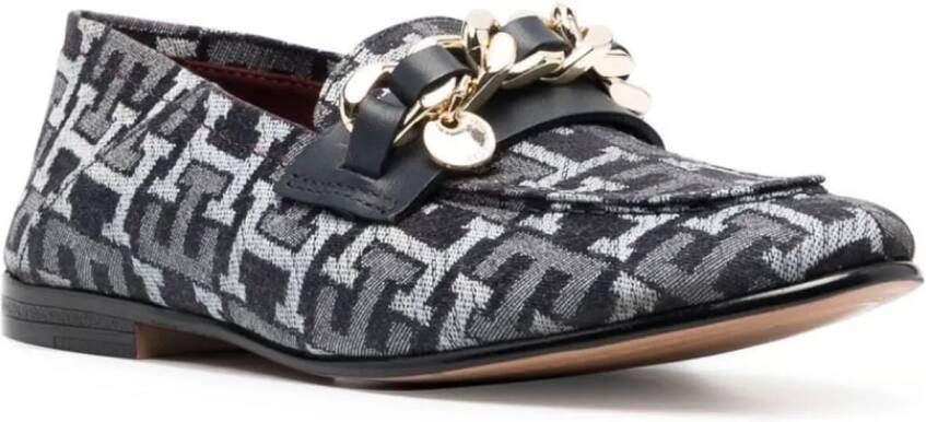 Tommy Hilfiger Low-Top Sneakers Chain Detail Monogram Denim Loafers in meerkleurig