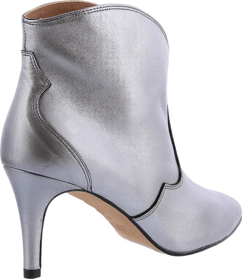 Toral Boots Dames Selene Leer Zilver in staalgrijs