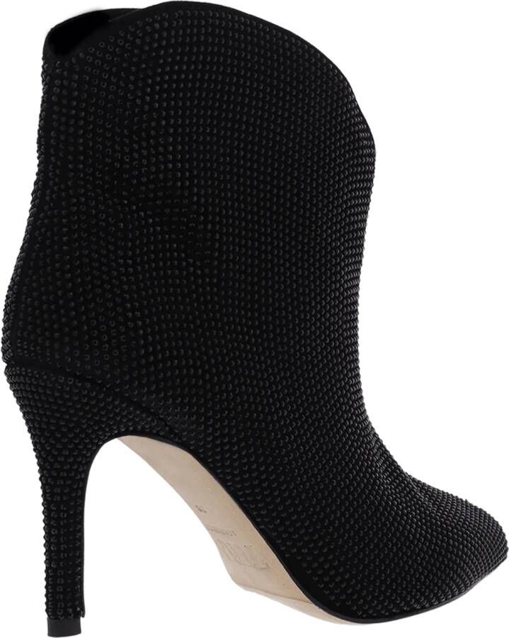 Toral Boots & laarzen Dames TL-12636 Crystals Booty Zwart in zwart