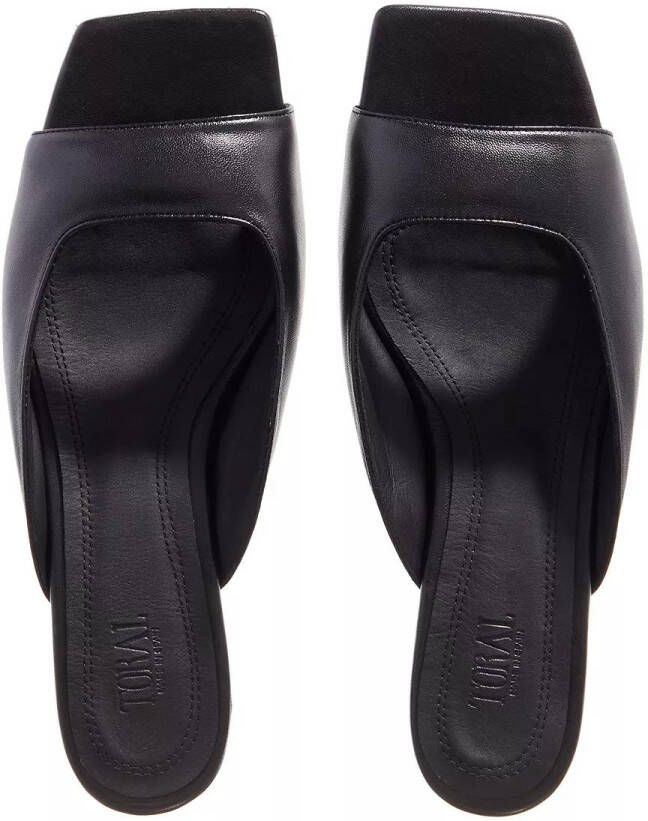 Toral Sandalen Leather Sandals in zwart