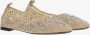 TORY BURCH Ballerina's met glinsterende kristallen Beige Dames - Thumbnail 2