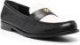 TORY BURCH Black Leather Loafers With Decorative Emblem in zwart - Thumbnail 1