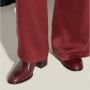 TORY BURCH Donker Karmijn Enkellaarzen Elegante Stijl Red Dames - Thumbnail 2