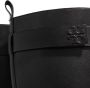 TORY BURCH Zwarte Leren Laarzen met Logo Detail Zwart Dames - Thumbnail 2