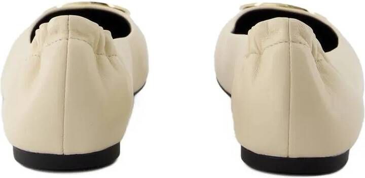 TORY BURCH Ballerinas Claire Cap-Toe Ballerinas Leather Cream in beige