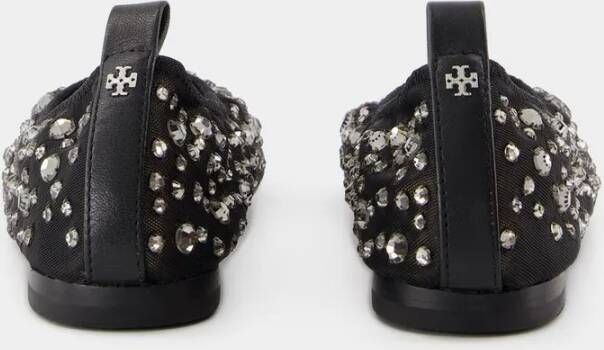 TORY BURCH Ballerinas Crystal Ballerinas Nylon Black in zwart