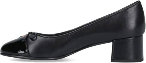 TORY BURCH Hoge hakken Black Patent Leather Bow Pumps – Black in zwart