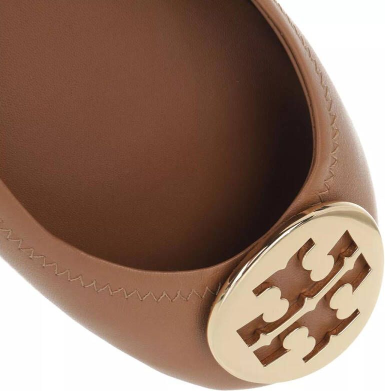 TORY BURCH Ballerinas Minnie Travel Ballet With Metal Logo in bruin