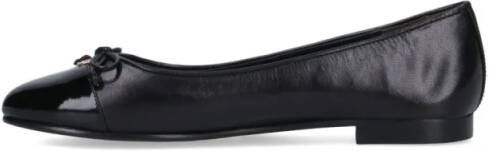 TORY BURCH Logo' Ballerinas – Black in zwart