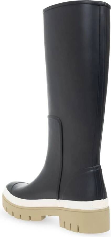 TORY BURCH Low-Top Sneakers Hurricane Tall Wellington Rain Boots in zwart
