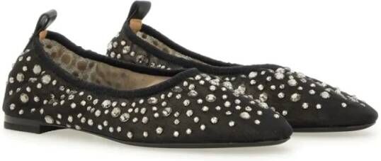 TORY BURCH Ornate Ballerina Flats in zwart