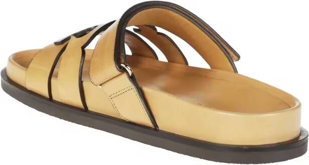 TORY BURCH Sandalen Double-Strap Closure Slides With Elegant Buckle De in geel