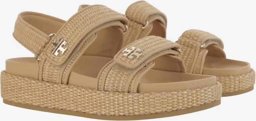 TORY BURCH Sandalen Kira Raffia Sandals in beige