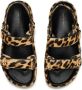 TORY BURCH Sandalen Leopard Print Leather Kira Sandal in bruin - Thumbnail 2