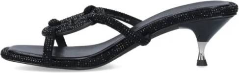 TORY BURCH Sandalen Miller Geo Bombé' Sandals – Black in zwart
