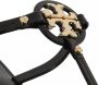 TORY BURCH Iconische Goudkleurige Double T Rubberen Teenslippers Black Dames - Thumbnail 3