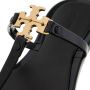 TORY BURCH Zwarte TPU Plate Sandalen met Messing Logo Black Dames - Thumbnail 2