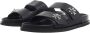 TORY BURCH Sandalen T Lock Sport Slide in zwart - Thumbnail 1