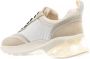 TORY BURCH Witte Vetersneakers met Handtekening T-Motief White Dames - Thumbnail 2