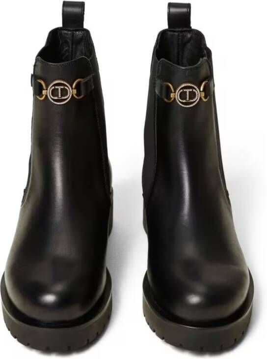 Twin-Set Boots Chelsea Booties in zwart