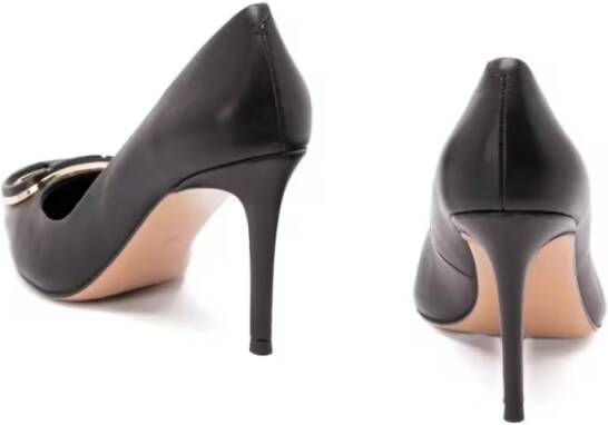 Twin-Set Hoge hakken High-Heeled Black Pumps With Pointed Toe in zwart