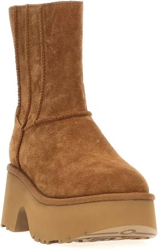 UGG Vachtlaarzen Dames Classic Twin Seam New Heights Maat: 39 Materiaal: Suède Kleur: Cognac - Foto 7