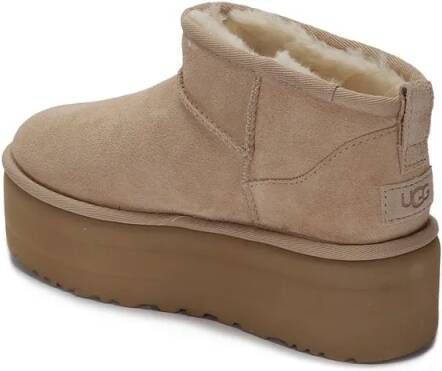 Ugg Boots Classic Ultra Mini Platform Boots in beige