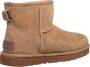 UGG Enkellaarsjes Dames Laarzen Damesschoenen Suède Classic Mini II Beige combi - Thumbnail 4