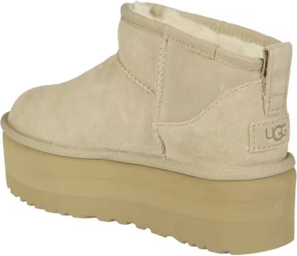 Ugg Boots W Classic Ultra Mini Platform Boots in beige