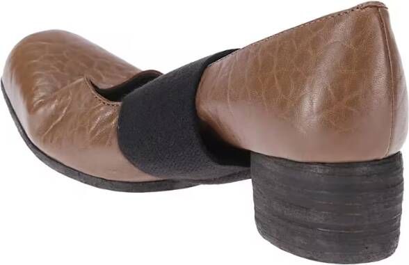 Uma Wang Leather Ballerina Shoes in bruin