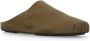 Uma Wang Slippers & Mules Olive Green Smooth Leather Sabots in groen - Thumbnail 1