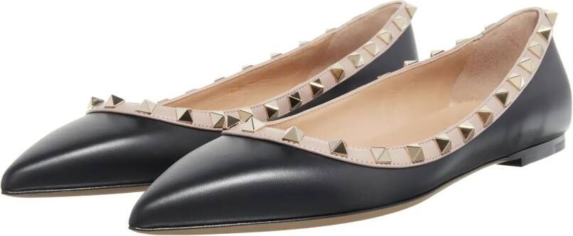 Valentino Ballerinas Rockstud Ballerina in poeder roze