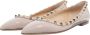 Valentino Garavani Ballerinas Ballerina Rockstud in taupe - Thumbnail 1