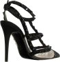Valentino Garavani Boots Ankle Strap Rockstud in zwart - Thumbnail 1