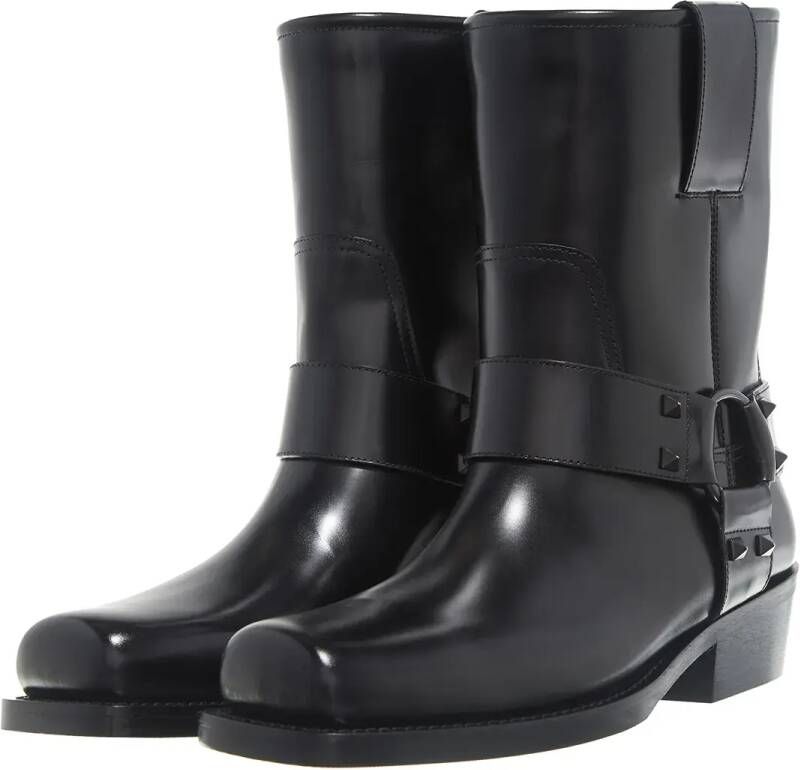 Valentino Garavani Boots Biker Rockstud in zwart