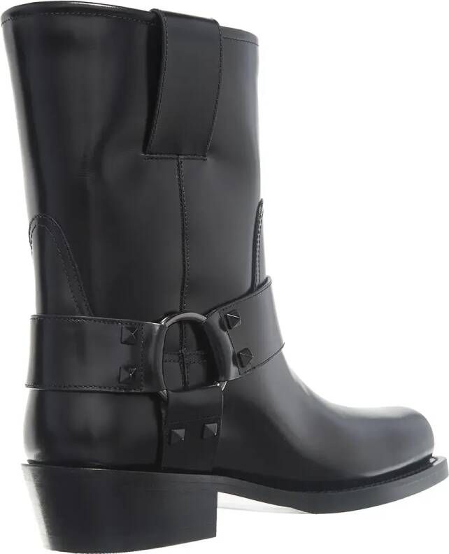 Valentino Garavani Boots Biker Rockstud in zwart