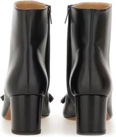 Valentino Garavani Boots Kidskin "Valet Du Roi" Ankle Boot in zwart