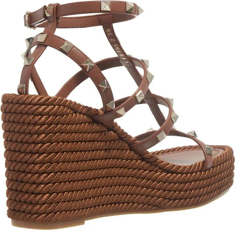 Valentino Garavani Espadrilles Wedge Espadrillas in bruin