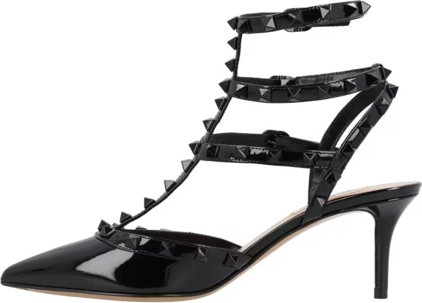 Valentino Garavani Hoge hakken Patent Leather Sandal-Pumps in zwart