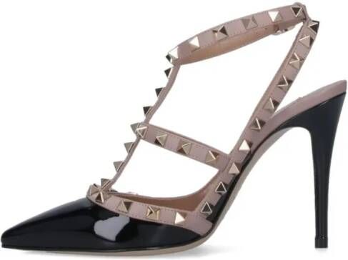 Valentino Garavani Hoge hakken Pointed Toe Slingback Heels in zwart