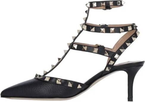 Valentino Garavani Hoge hakken Rockstud 65' Heels – Black in zwart