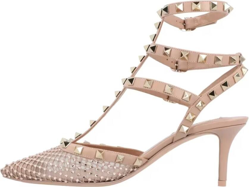 Valentino Garavani Hoge hakken Rockstud Hill Pumps Multicolored in beige