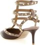 Valentino Garavani Hoge hakken 'Rockstud' Pumps in bruin - Thumbnail 1