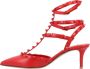 Valentino Garavani Hoge hakken Rockstud' Pumps Red in rood - Thumbnail 1