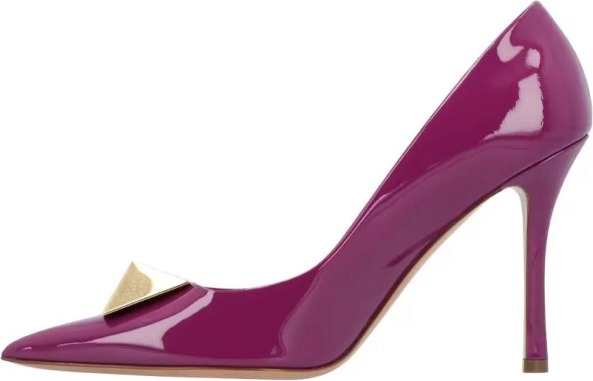 Valentino Garavani Hoge hakken Roman Stud Pumps Purple in paars