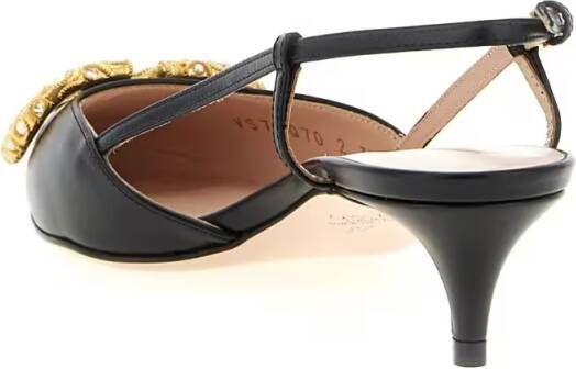 Valentino Garavani Hoge hakken Vlogo Signature Slingback in beige