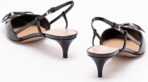 Valentino Garavani Hoge hakken `Vlogo Signature` Slingbacks in zwart