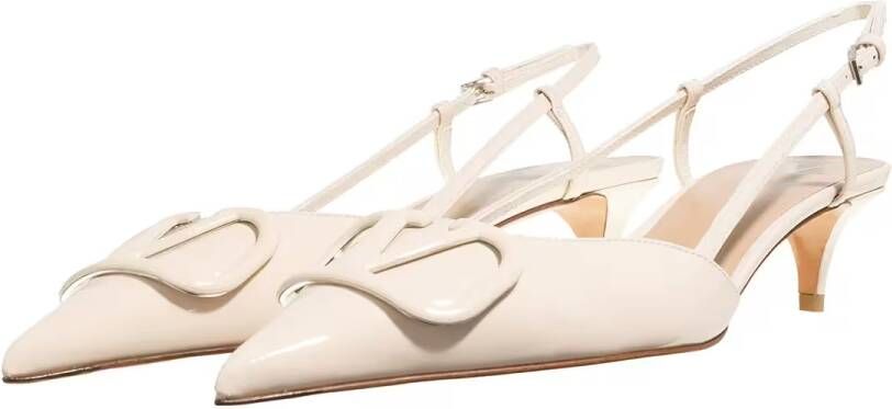 Valentino Garavani Hoge hakken VLogo Slingback in wit