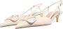 Valentino Garavani Hoge hakken VLogo Slingback in wit - Thumbnail 1